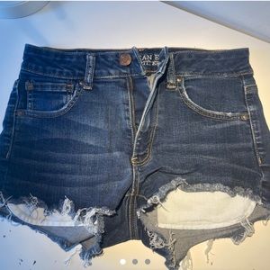 American eagle dark blue Jean shorts